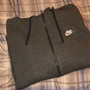 XL gray Nike zip up jacket